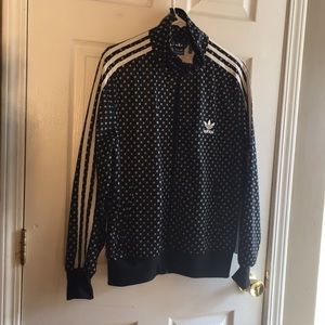 Rare lip pattern Adidas track jacket. Xl